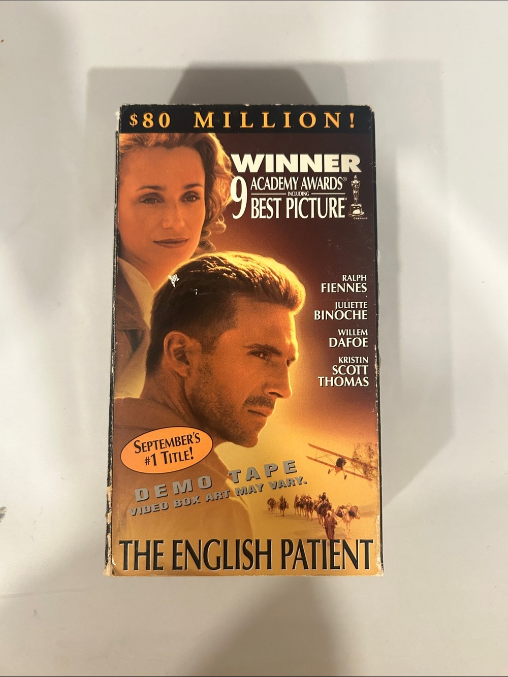 The English Patient VHS Demo Tape - Orange & Black Artwork